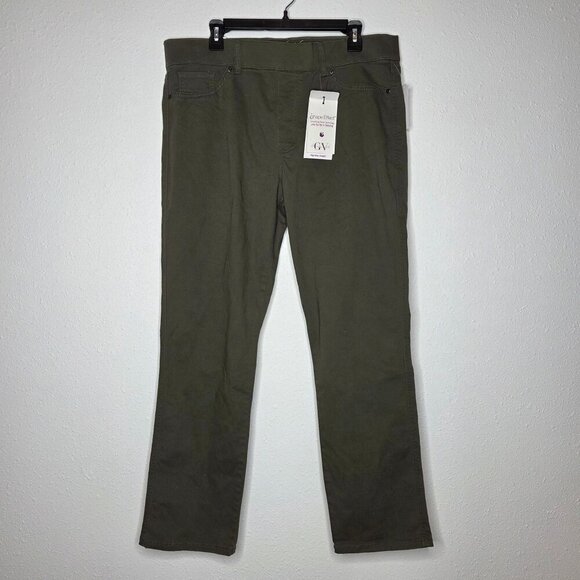 Gloria Vanderbilt Denim - NWT Gloria Vanderbilt Women's Shape Effect Pull-On Straight-Leg Jeans - Olive